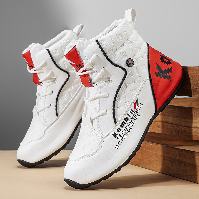 Men Shoes Size 46 - أحذية رياضية كاجوال عالية الرقبة بتصميم