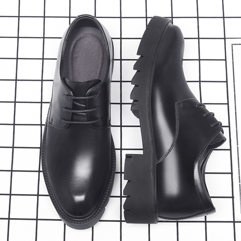 Men Shoes For Office Work - أحذية رجالية رسمية سوداء من الجلد