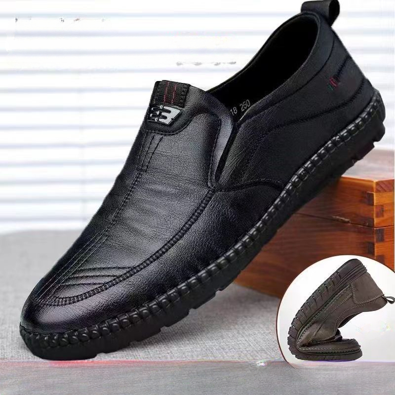 Men Shoes For Office Work - حذاء رجالي بدون كعب من الجلد