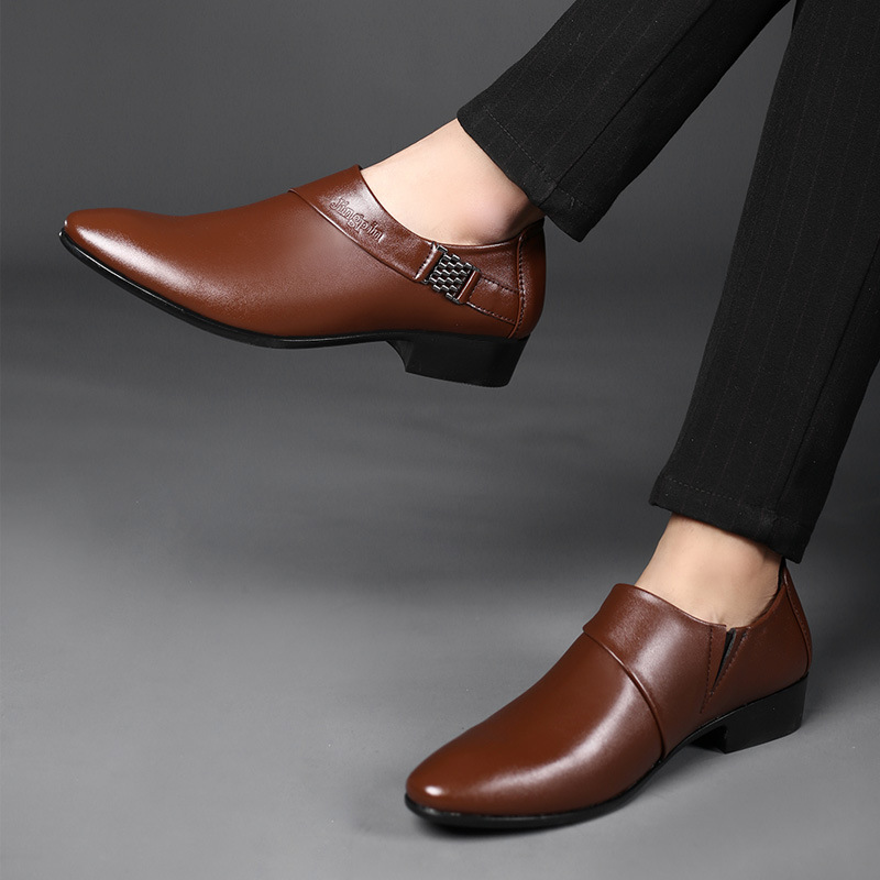 الرجال بو أحذية من الجلد فستان - مراجعة Men Shoes For Office Work وسعره