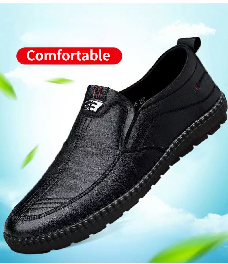 رجل أحذية جلدية بدون كعب عدم ا - مراجعة Men Shoes For Office Work وسعره