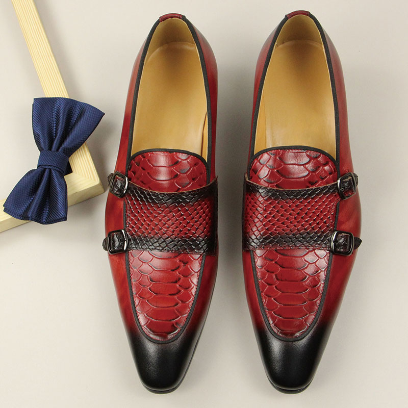أحذية جلدية مريحة للرجال أحمر  - مراجعة Men Shoes Red Bottom وسعره