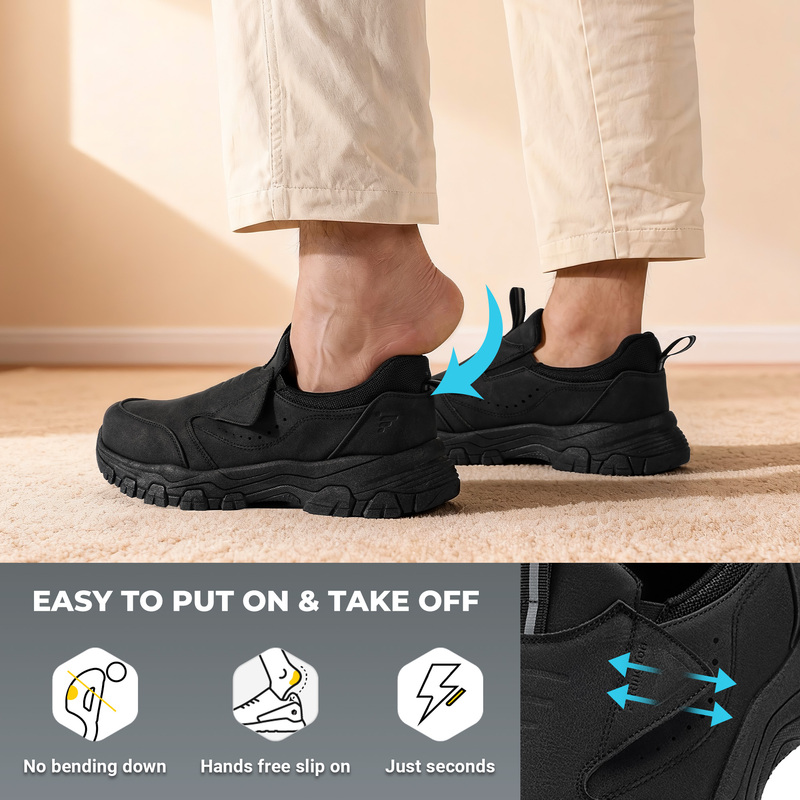 أحذية رجالية مسطحة سهلة الارتد - مراجعة Men Shoes For Office Work وسعره