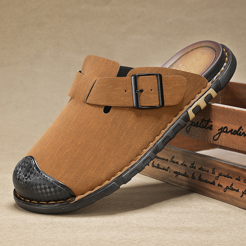 رجل الأحذية الصنادل الصيف بولي - مراجعة Men Shoes Size 46 وسعره